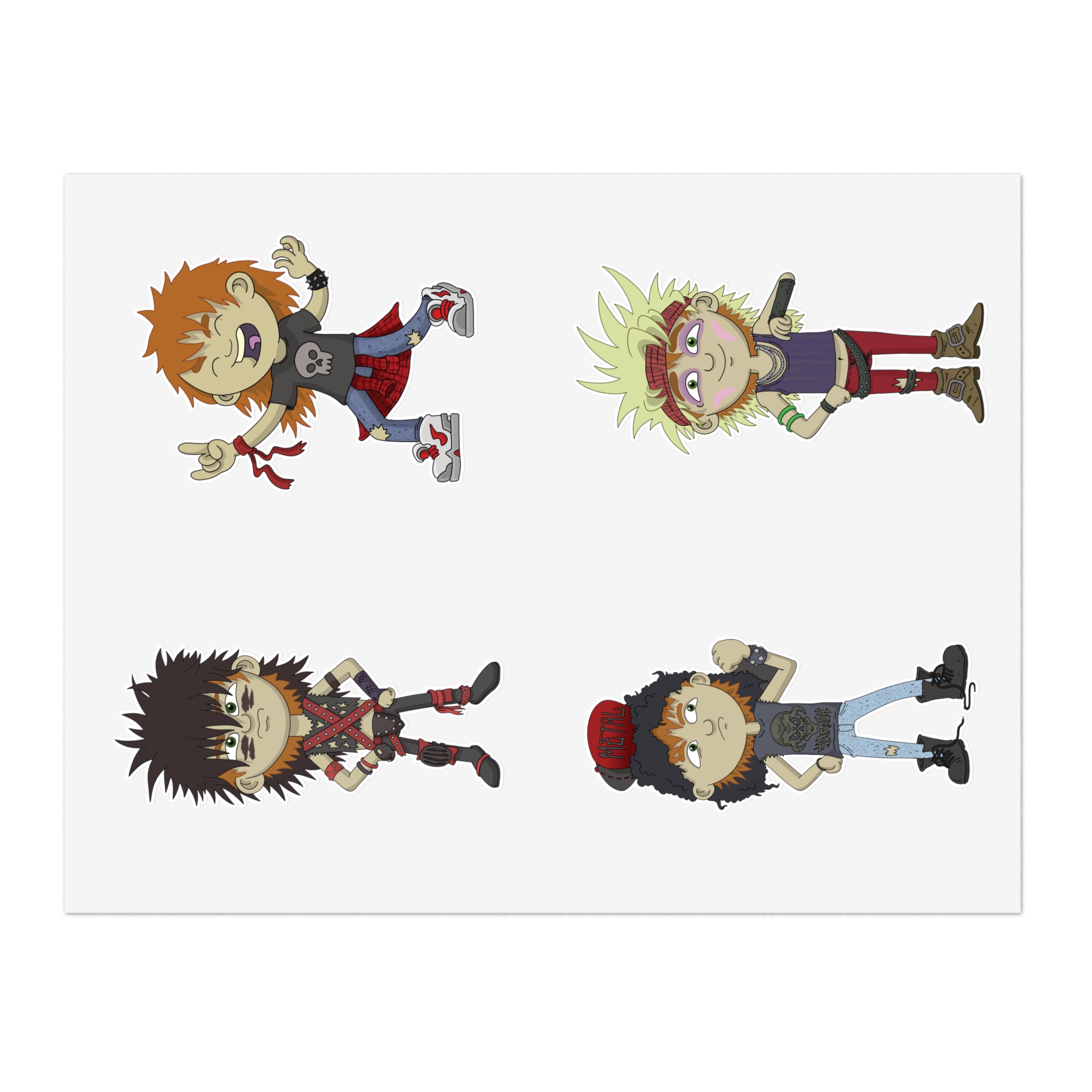 Fred The Metalhead - Sticker Sheet - Image 2