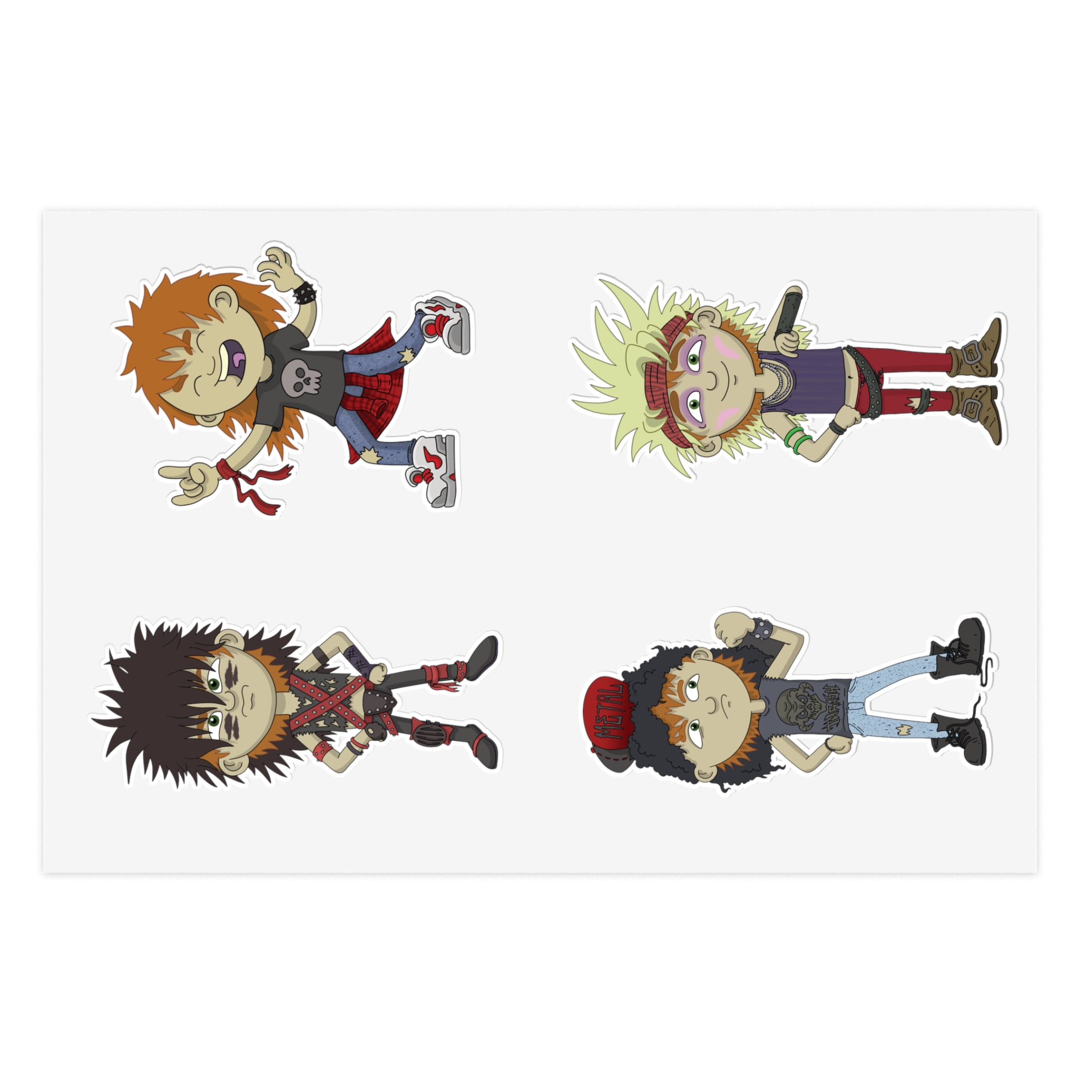 Fred The Metalhead - Sticker Sheet - Image 6