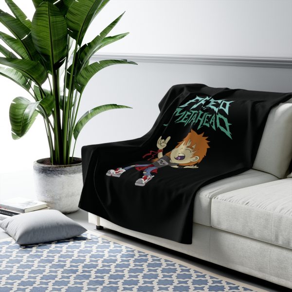 Fred The Metalhead - Sherpa Fleece Blanket