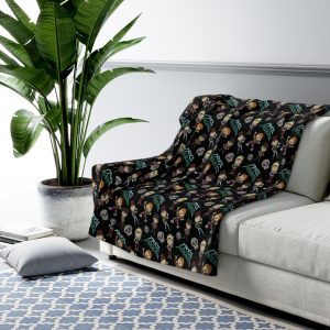 Fred The Metalhead Pattern - Sherpa Fleece Blanket