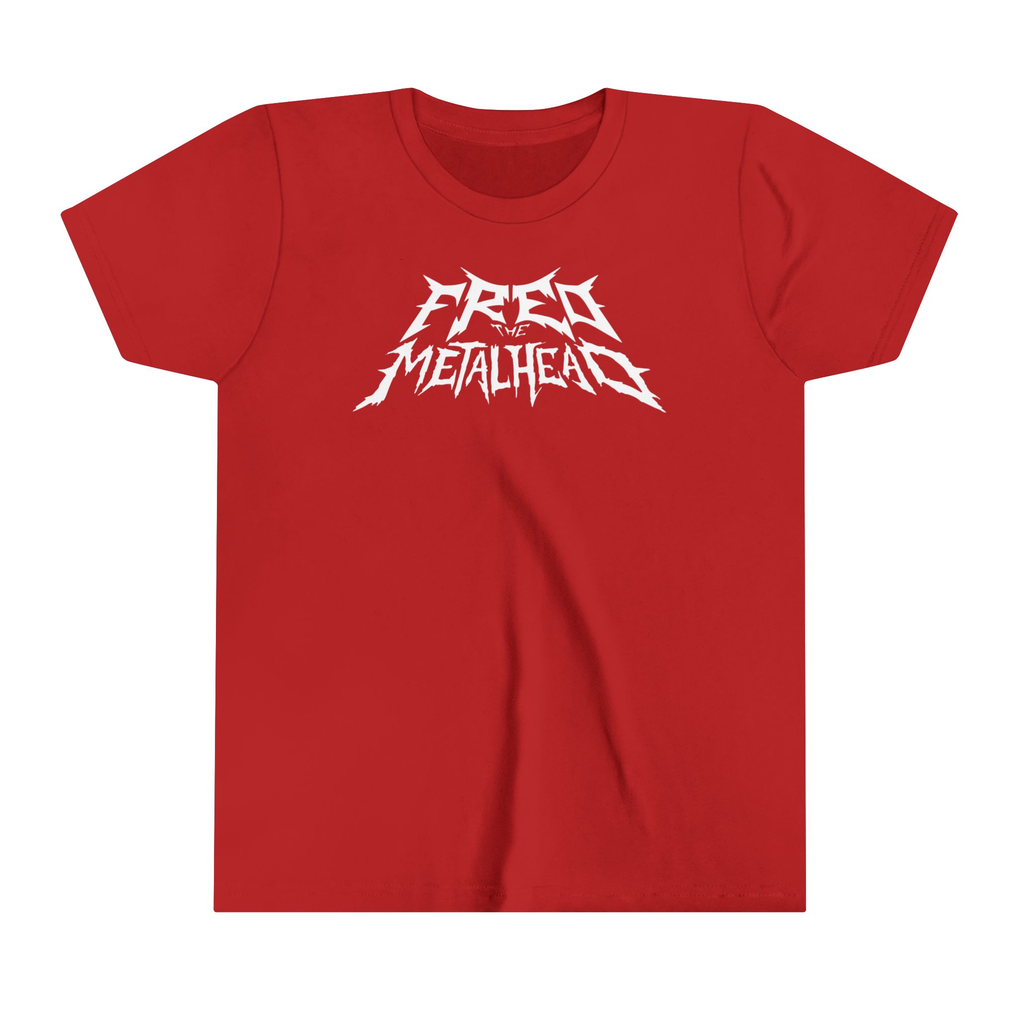 Fred The Metalhead - "White Logo" - Youth T-Shirt - Image 3