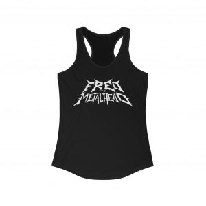 Fred The Metalhead - "White Logo" - Women's Racerback Tank