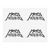 Fred The Metalhead - Black Logo - Sticker Sheet - Image 2