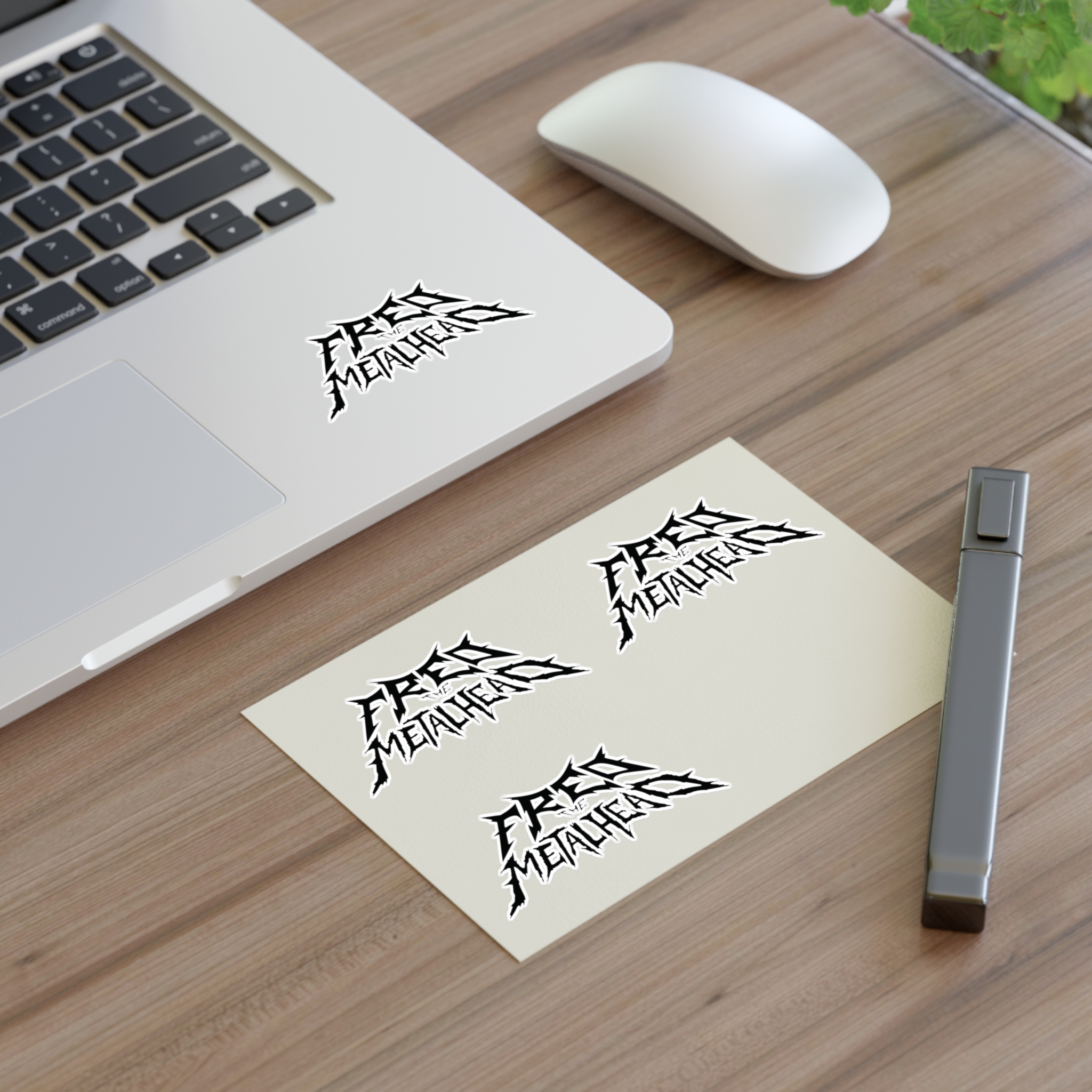 Fred The Metalhead - Black Logo - Sticker Sheet - Image 7