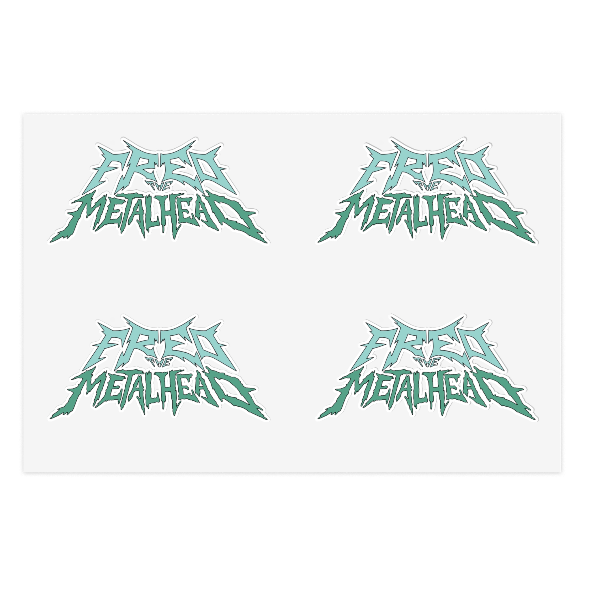 Fred The Metalhead - Logo - Sticker Sheet - Image 6