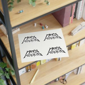 Fred The Metalhead - Black Logo - Sticker Sheet